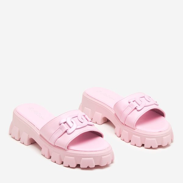 OUTLET Violet női papucs vastagabb talpon Inza-Shoes