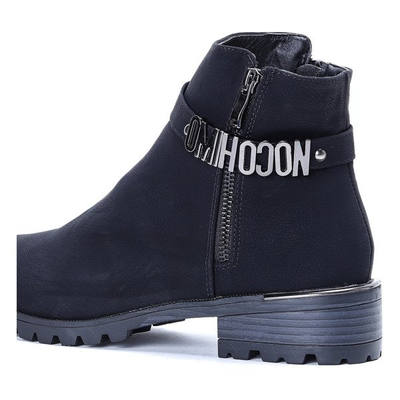 Czarne sztyblety Madina - Obuwie