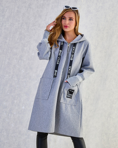 Royalfashion Női kabát a'la kabát térdig érő