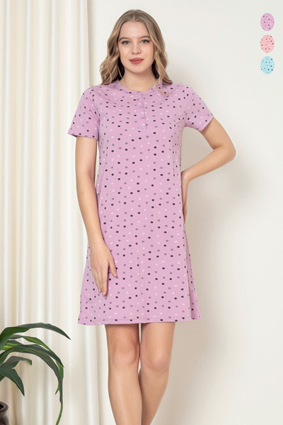 Royalfashion Női pöttyös hálóing