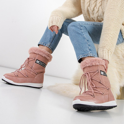 Columbila rózsaszín női szigetelt hócsizma - cipő