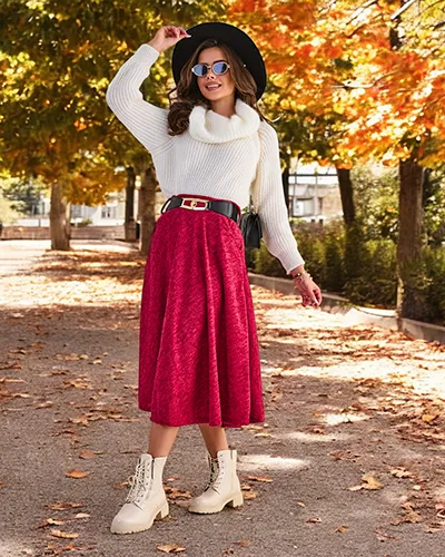 Royalfashion Női midi szoknya