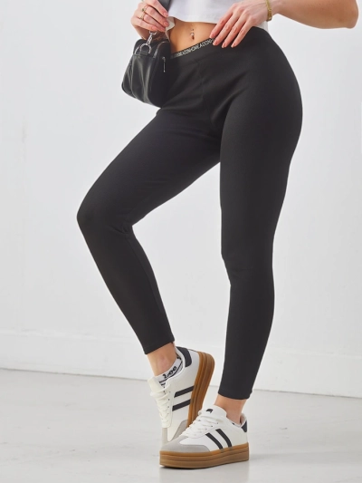 Royalfashion Női bordás pamut leggings