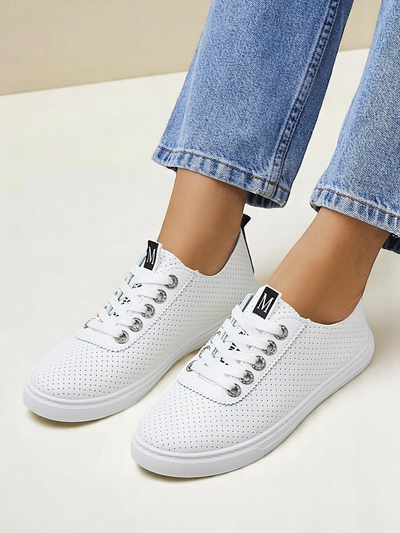 Royalfashion női ökobőr tornacipők Next Step