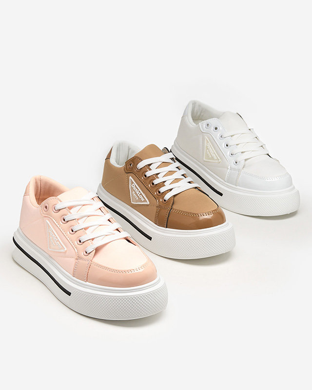 Világos rózsaszín sportcipő nőknek vastagabb talppal Rall- Lábbeli