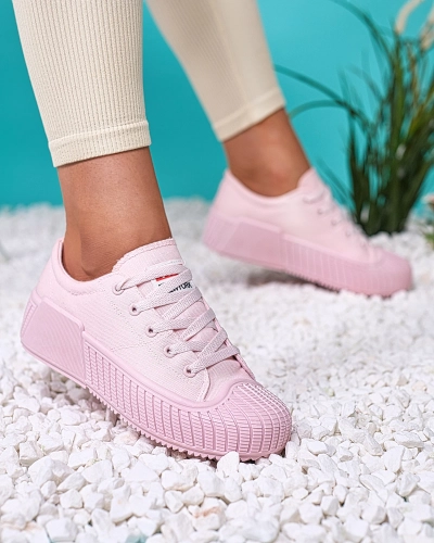 OUTLET Royalfashion Pink Brigera platform sportcipő