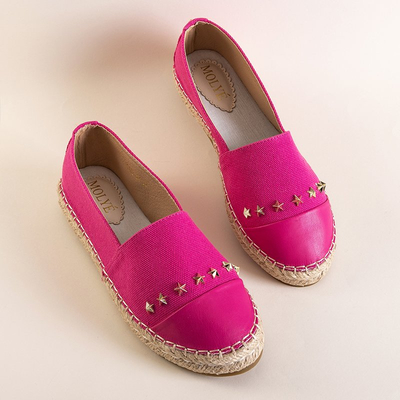 Fuchsia női espadrillák Fraus csillagokkal - Cipők