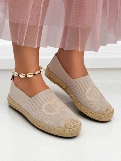 Aurelia Espadrilles Royalfashion Bézs – Lapos bebújós női cipő