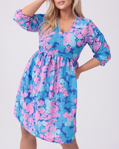 Royalfashion Női térdig érő ruha nyomtatással PLUS SIZE