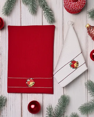 Royalfashion Ünnepi törölköző szett Boldog Új Évet