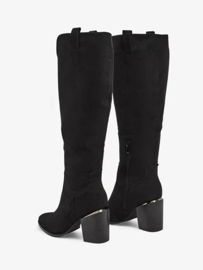 Női öko velúr csizma vastag sarokkal Ferrevi