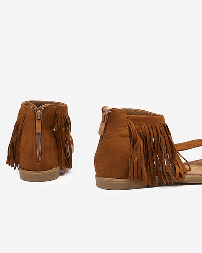 OUTLET Női szandál rojtos tevével Clov- Shoes