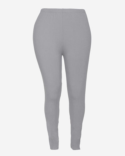 Szürke női bambusz leggings PLUSZ MÉRET - Ruházat