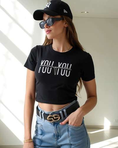 Royalfashion Női Pamut Crop Top