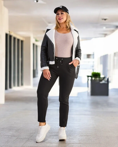 Royalfashion Női Plus Size Béléses Tregging Nadrágok