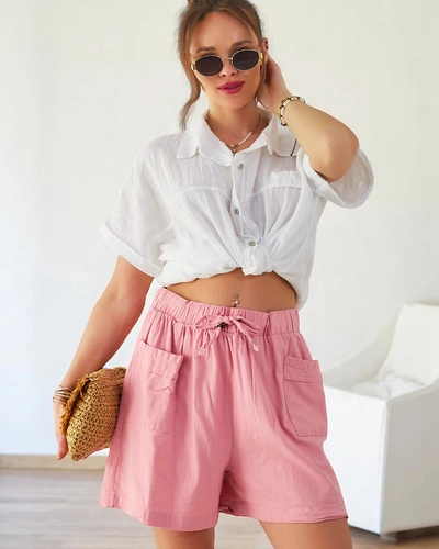 Royalfashion Pamut női rövidnadrág