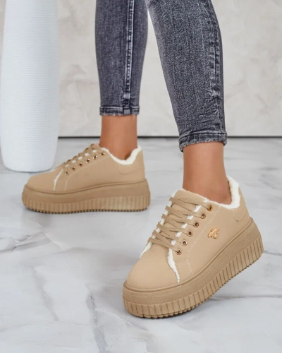 Royalfashion Melegített női tornacipő szőrmével Noxu