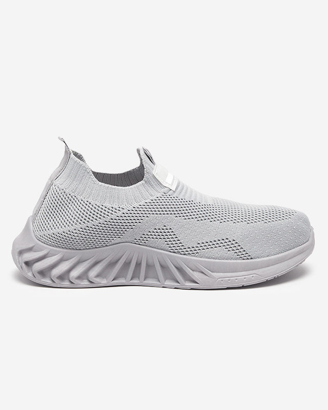 OUTLET Világosszürke szövet női sportcipő Rozane- Lábbeli