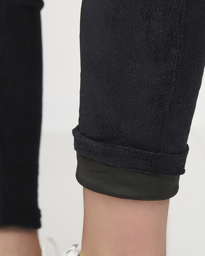 Fekete női sport szett pulcsi és leggings - Ruházat