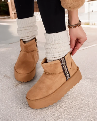 Royalfashion Rövid női havicipők Haluzi