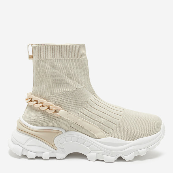 OUTLET Bézs színű női sportcipő Casmali- Lábbeli