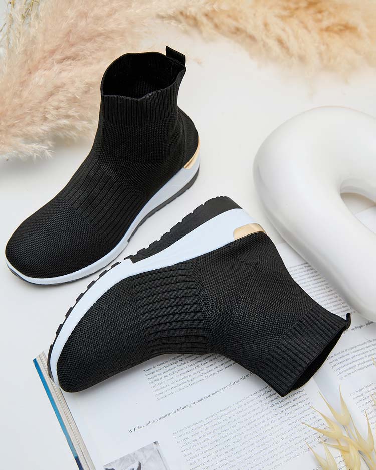 Royalfashion Női sportos magas szárú csizma Rellona