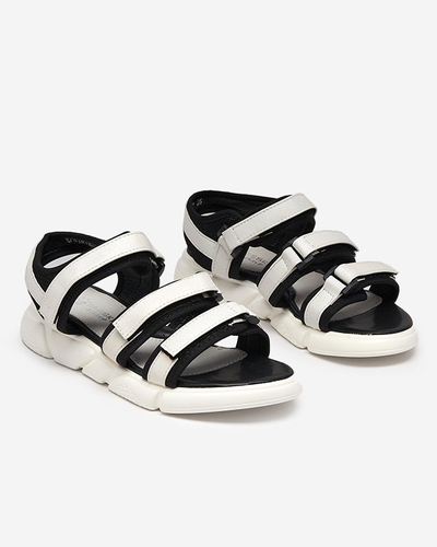 Fehér Mumin-Shoes tépőzáras lányszandál