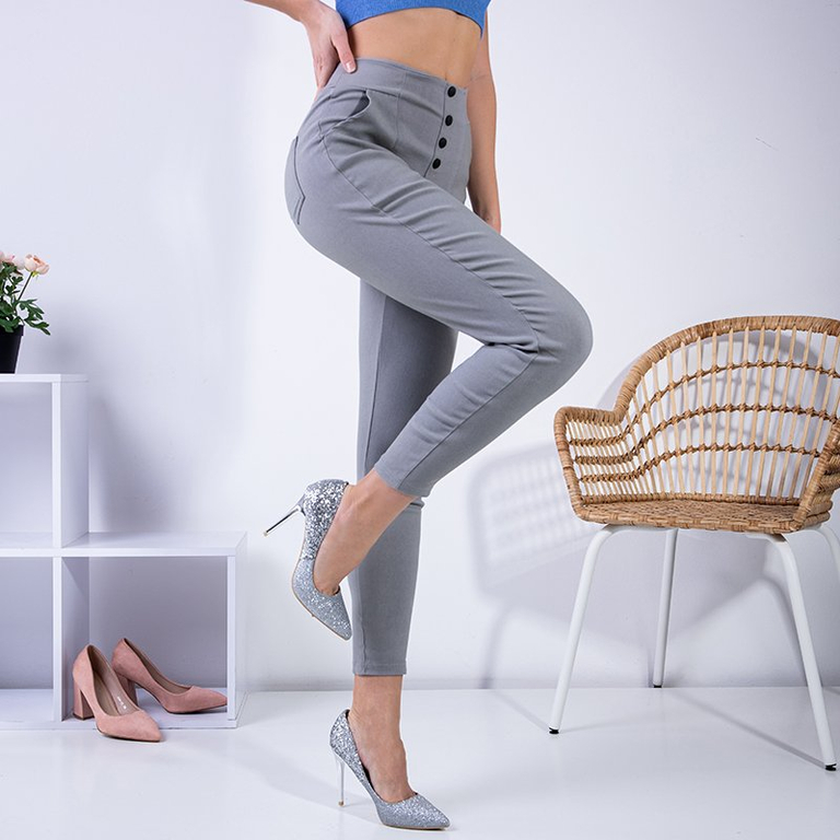 Női szürke treggings - ruházat