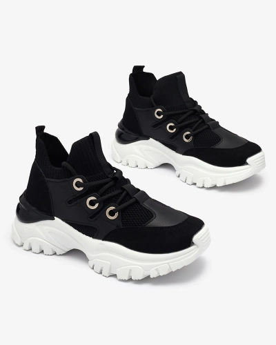 Női sportcipő fekete színben Hasola- Footwear