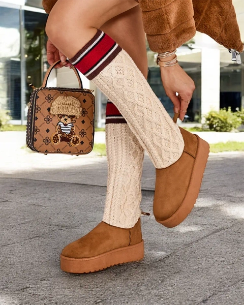 Royalfashion Női hótaposók zoknis szárral Kokumi