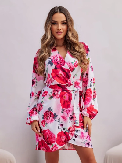 Royalfashion Női, térd hosszúságú ruha virágmintával