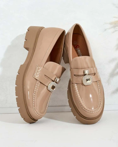 Royalfashion Női lakkozott mokaszin Bemies