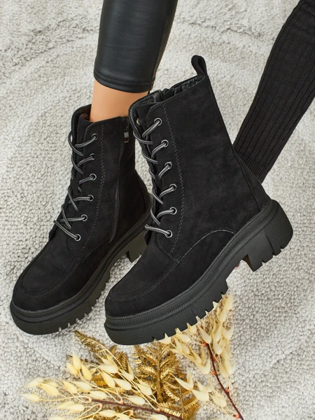 Velisse női öko-velúr worker bakancs