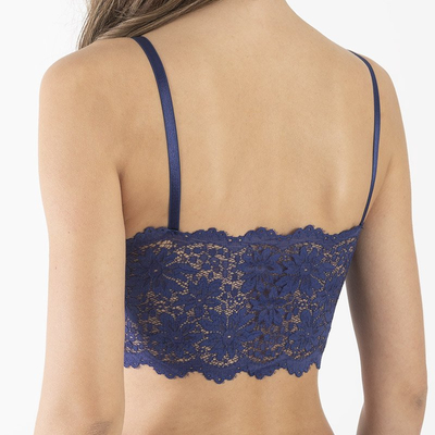 Sötétkék csipke bralette melltartó - Fehérnemű