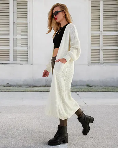 Royalfashion Női kötött ágytakaró pulóver