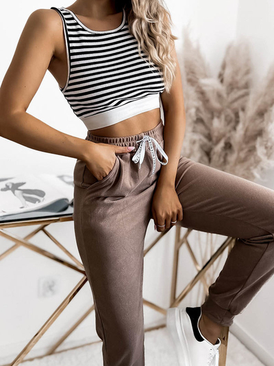 Royalfashion Brown női tréningruha PLUS SIZE