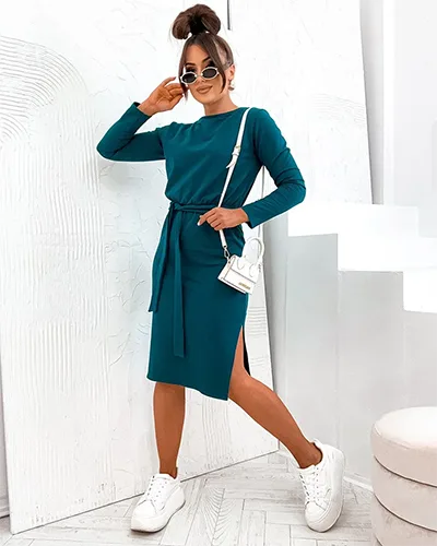 Royalfashion Női térdig érő pamut ruha