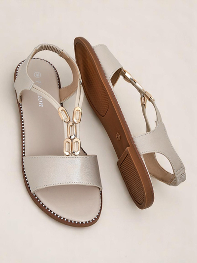 Royalfashion női szandál díszes pántokkal Siena Glow