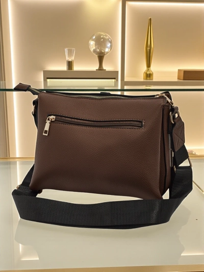 Venezia Elegante Sötétbarna Öko Bőr Táska