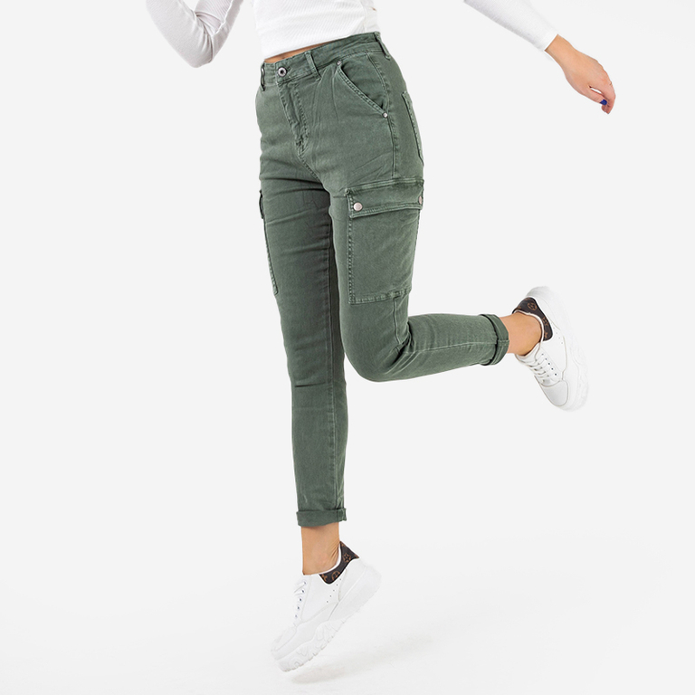 Zöld női cargo nadrág - Ruházat