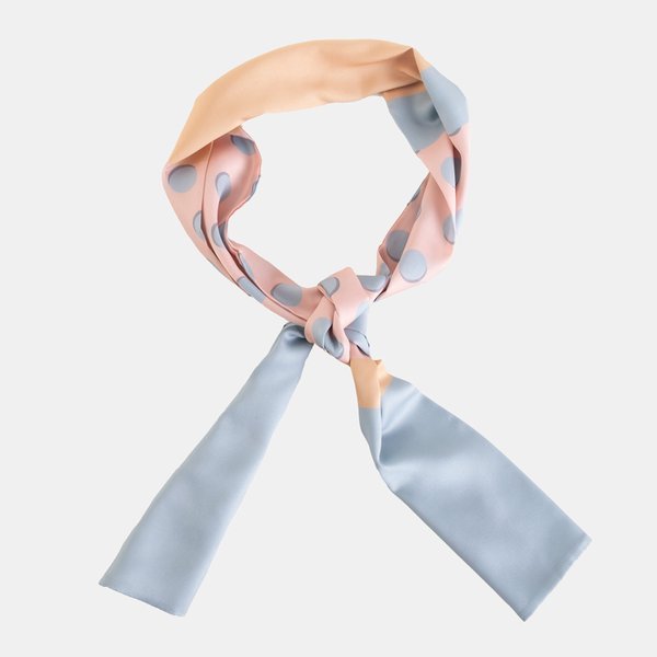 Női kék és narancssárga sál pöttyös - Sál