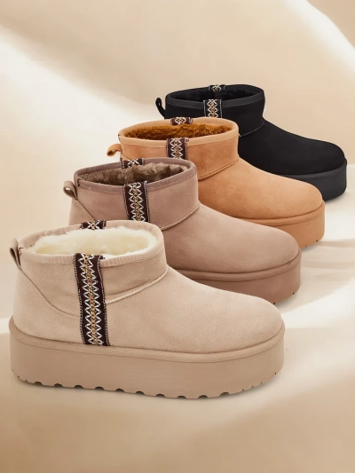 Royalfashion Rövid női hótaposók a'la Haluzi