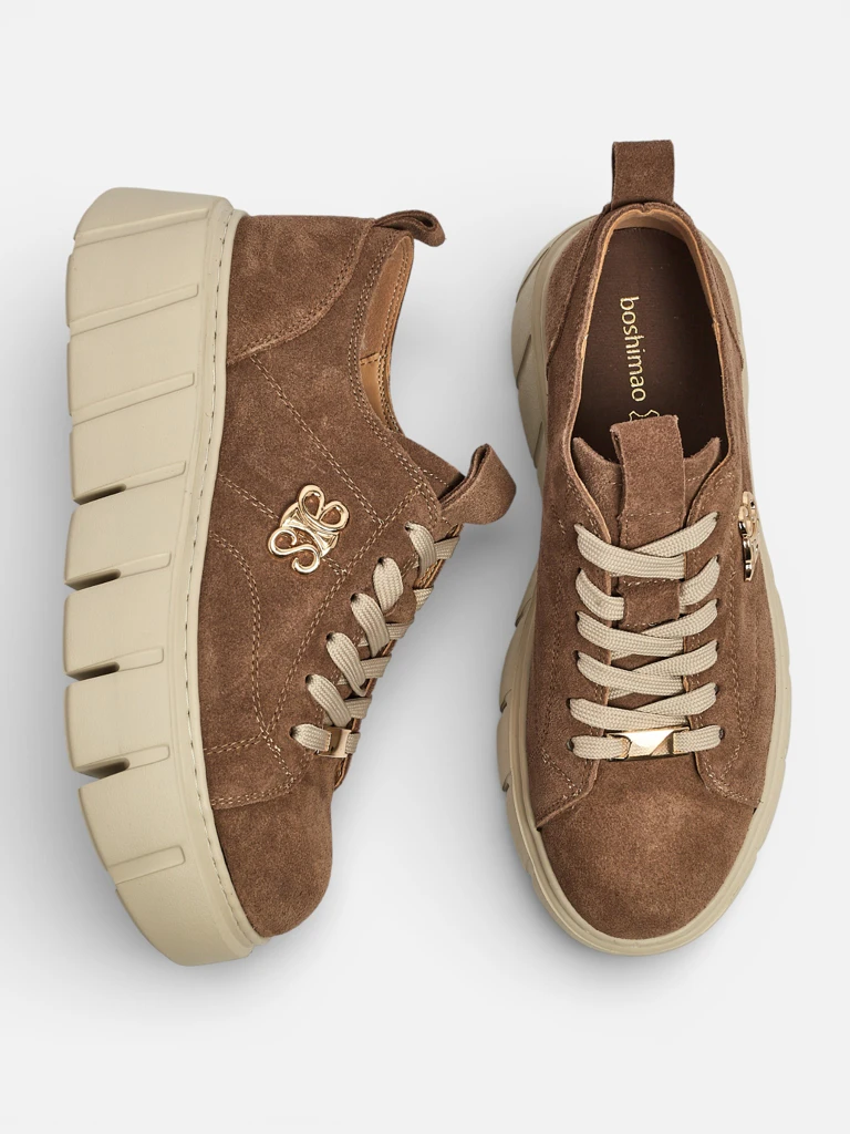 Renos sportos női sneakerek természetes bőrből