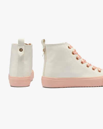 Fehér-rózsaszín női sportcipő Macako- Lábbeli