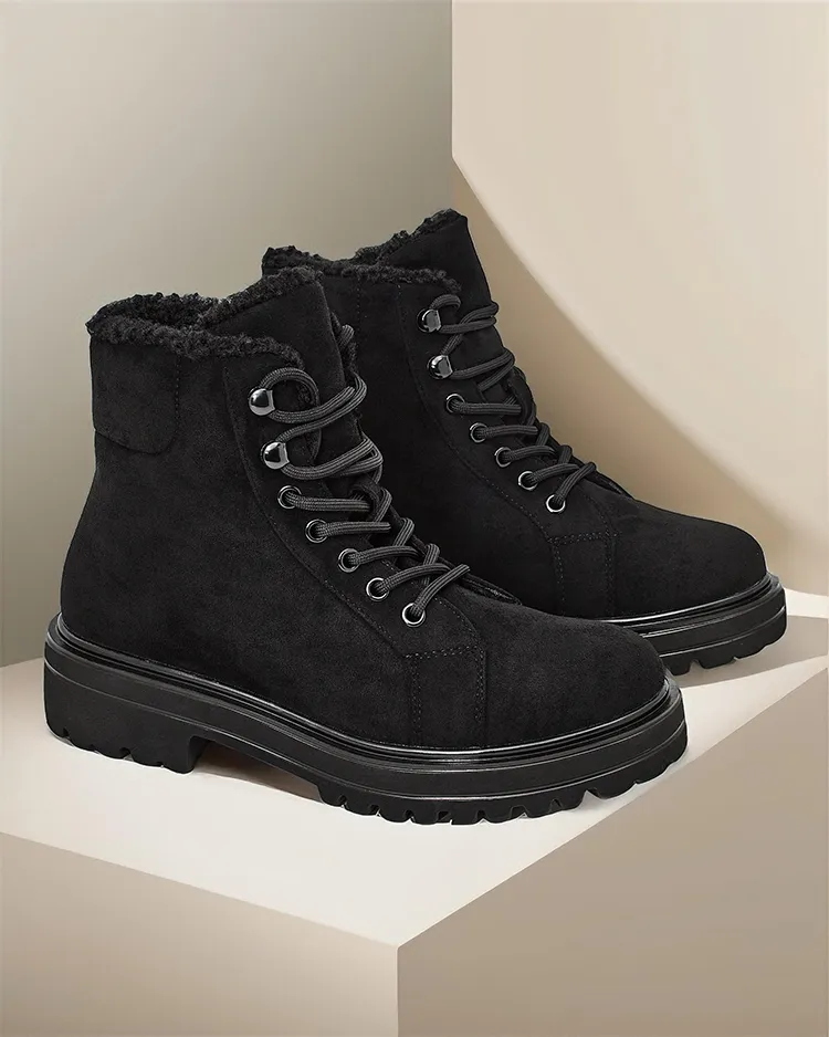 Royalfashion Női fűzős bokacsizma Vesot