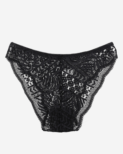 Fekete csipkebugyi nőknek, rövidnadrágok - Fehérnemű