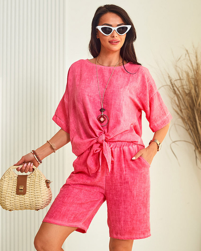 Royalfashion Pamut és vászon női oversize szett