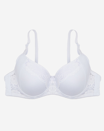 Fehér női melltartó csipkével - Fehérnemű
