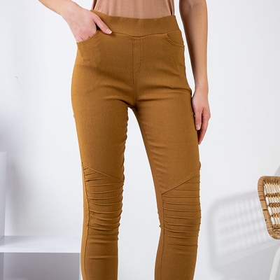 Női barna treggings - Ruházat