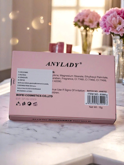 ANYLADY 15 színből álló szemhéjfesték paletta csillámos és matt árnyalatokkal Ruby Glamour